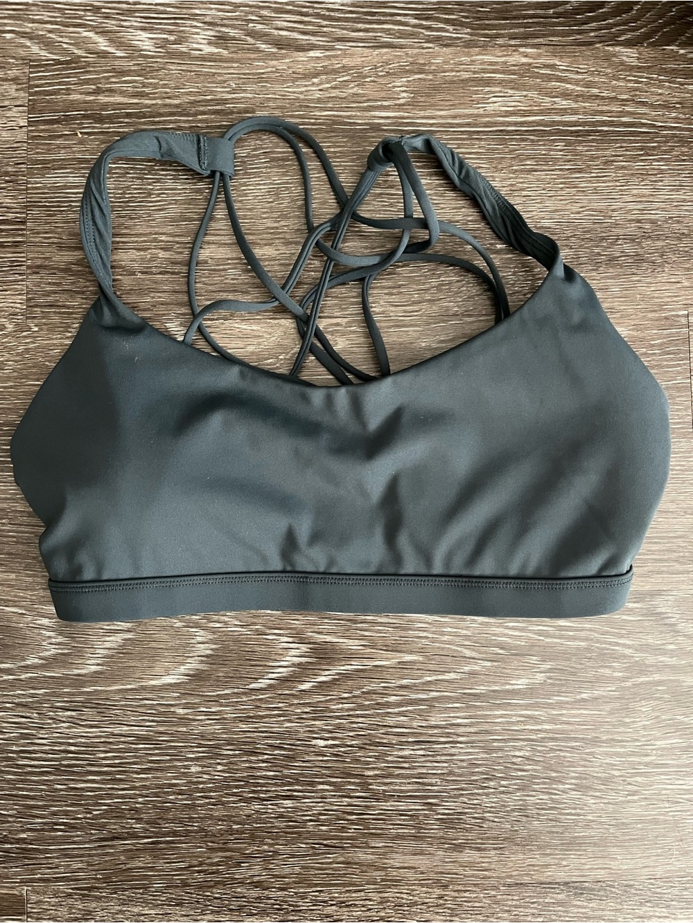 CRZ YOGA Grey Strappy Sports Bra